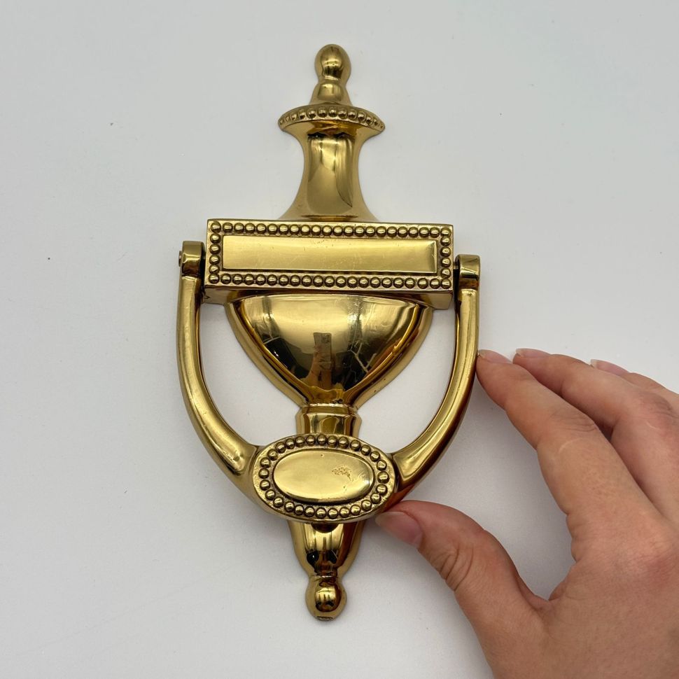 Дверной молоток 20 см Модерн латунь Португалия