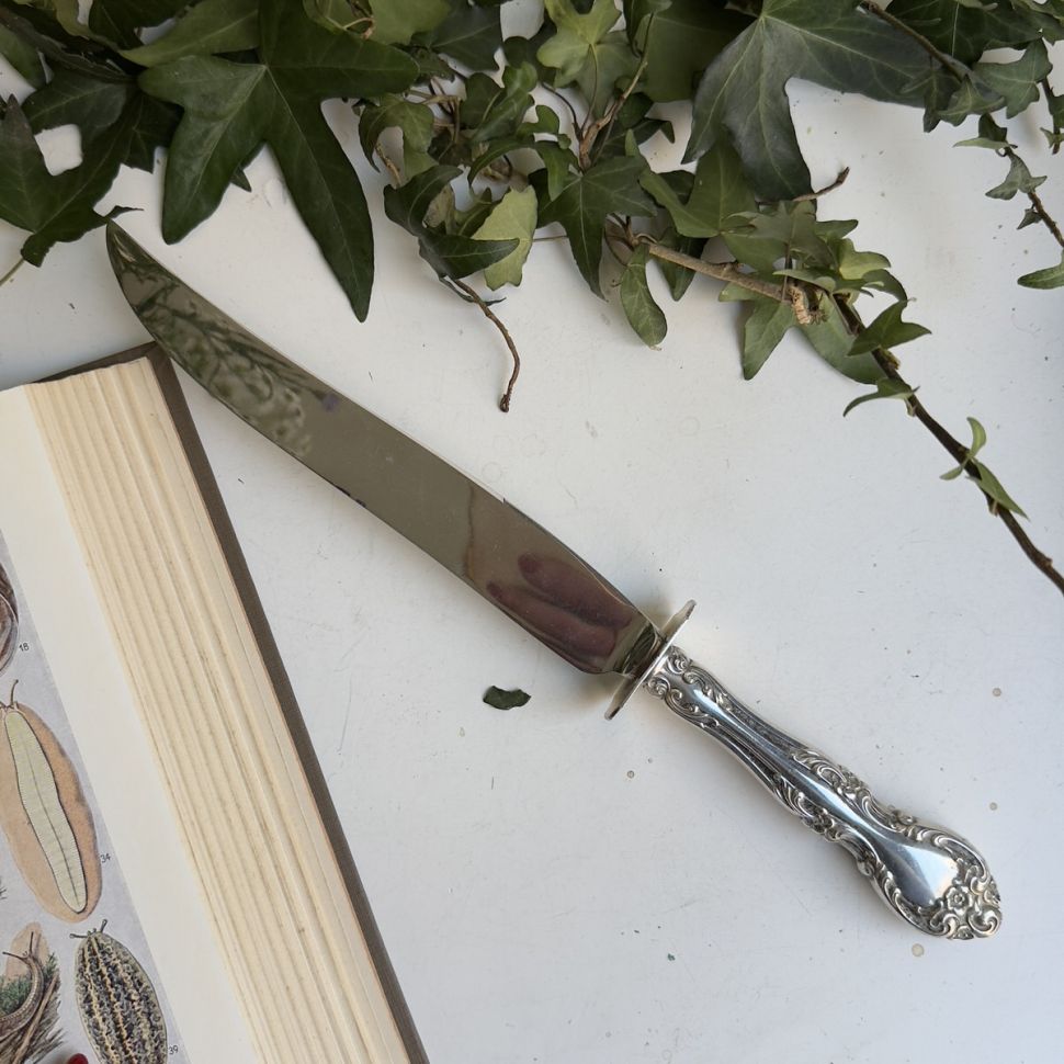 Нож для мяса 34 см сталь серебрение Франция