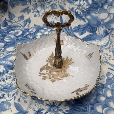 Менажница Limoges B.H. Cadeaux 21 см фарфор Франция        