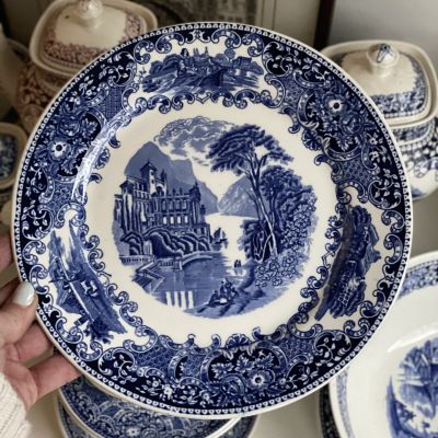 Тарелка Maastricht Petrus Regout Castillo 24 см Голландия