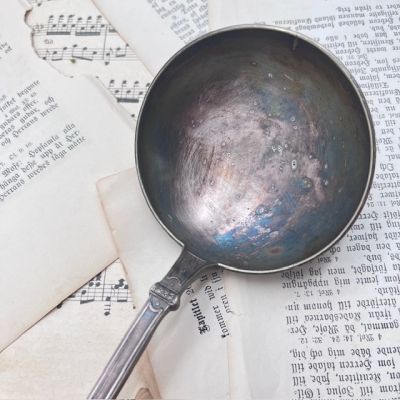 Половник 32 см серебрение Франция