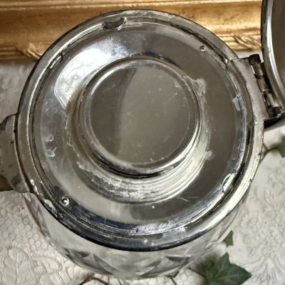 Кувшин с колбой для льда 3 л хрусталь серебрение Франция