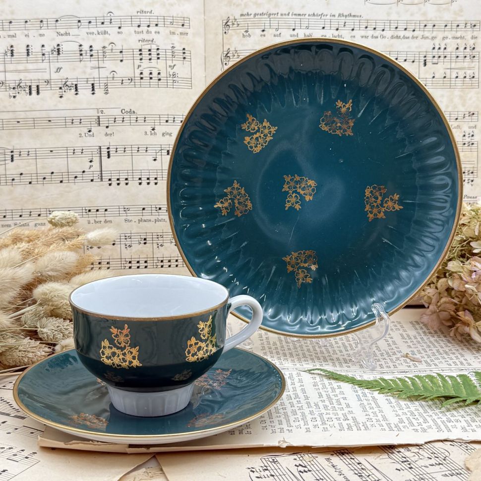 Чайное трио Henneberg 200 мл фарфор Германия 