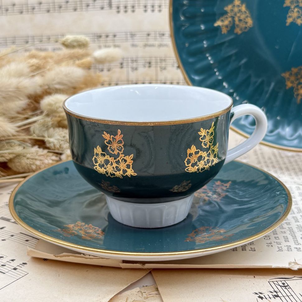 Чайное трио Henneberg 200 мл фарфор Германия 