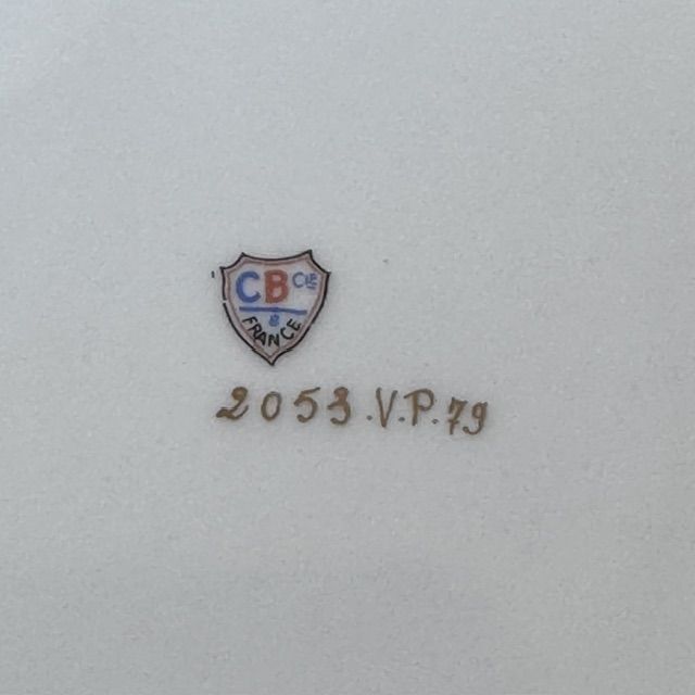 Блюдо с ручками CB Cie Cirot Gadouin 29 см фарфор Франция