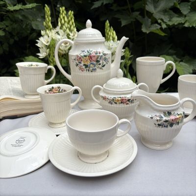 Сахарница Молочник Wedgwood Conway набор 2 предмета Англия 