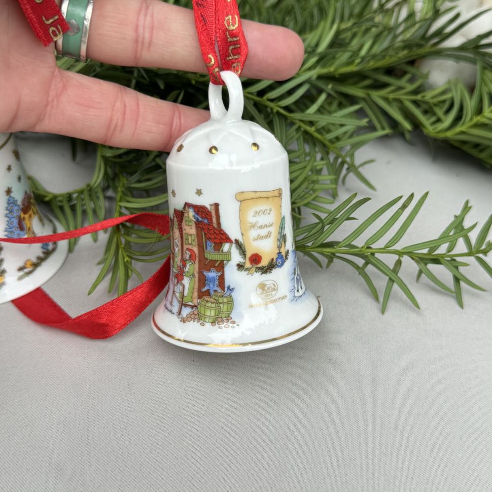 Колокольчик рождественский 2002 Hutschenreuther Германия