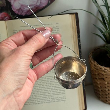 Ситечко для чая 5 см серебрение металл
