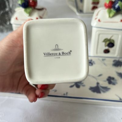 Джемницы на подносе набор 4 предмета ВиллеройБох Cottage Charm Германия  