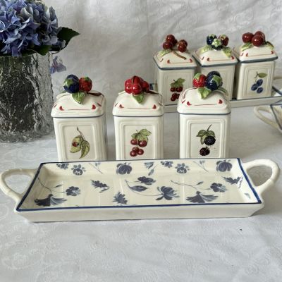Джемницы на подносе набор 4 предмета ВиллеройБох Cottage Charm Германия  