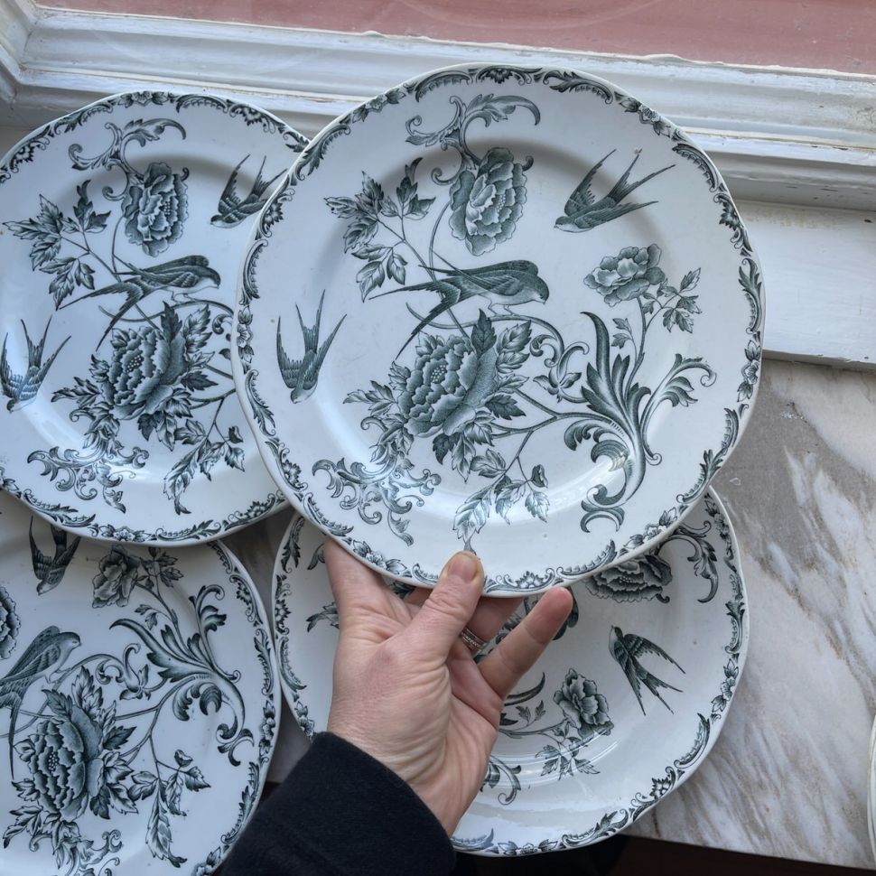 Тарелка Rorstrand Svala 24 см фарфор Швеция кракелюр