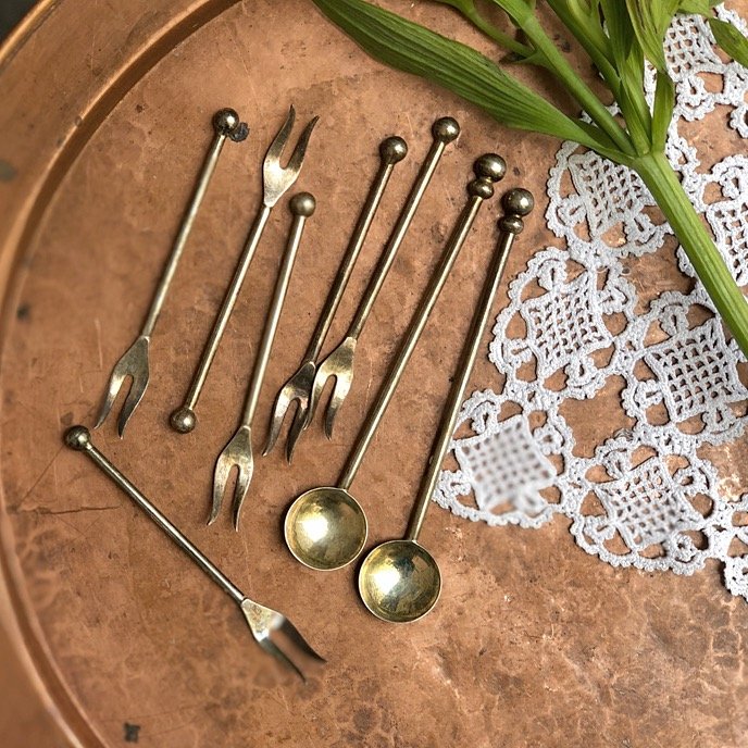 Ложка кофейная латте серебрение