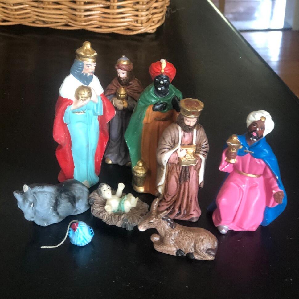 Набор статуэток мини Рождество 9 шт. 