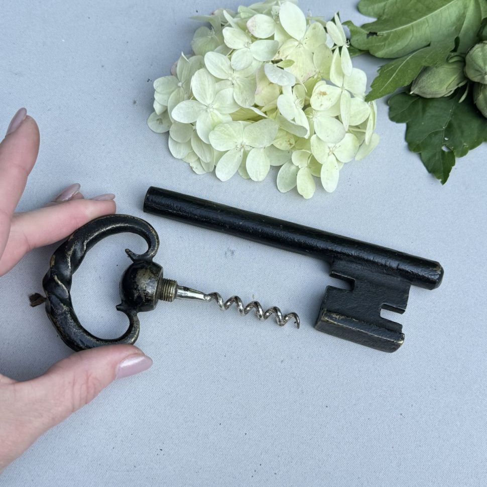 Штопор Ключ 19 см латунь чернение