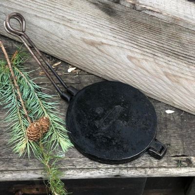 Сковорода для вафли чугун тяжелая