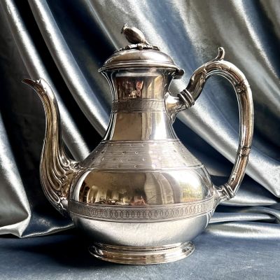 Чайник кофейник 1 л серебрение