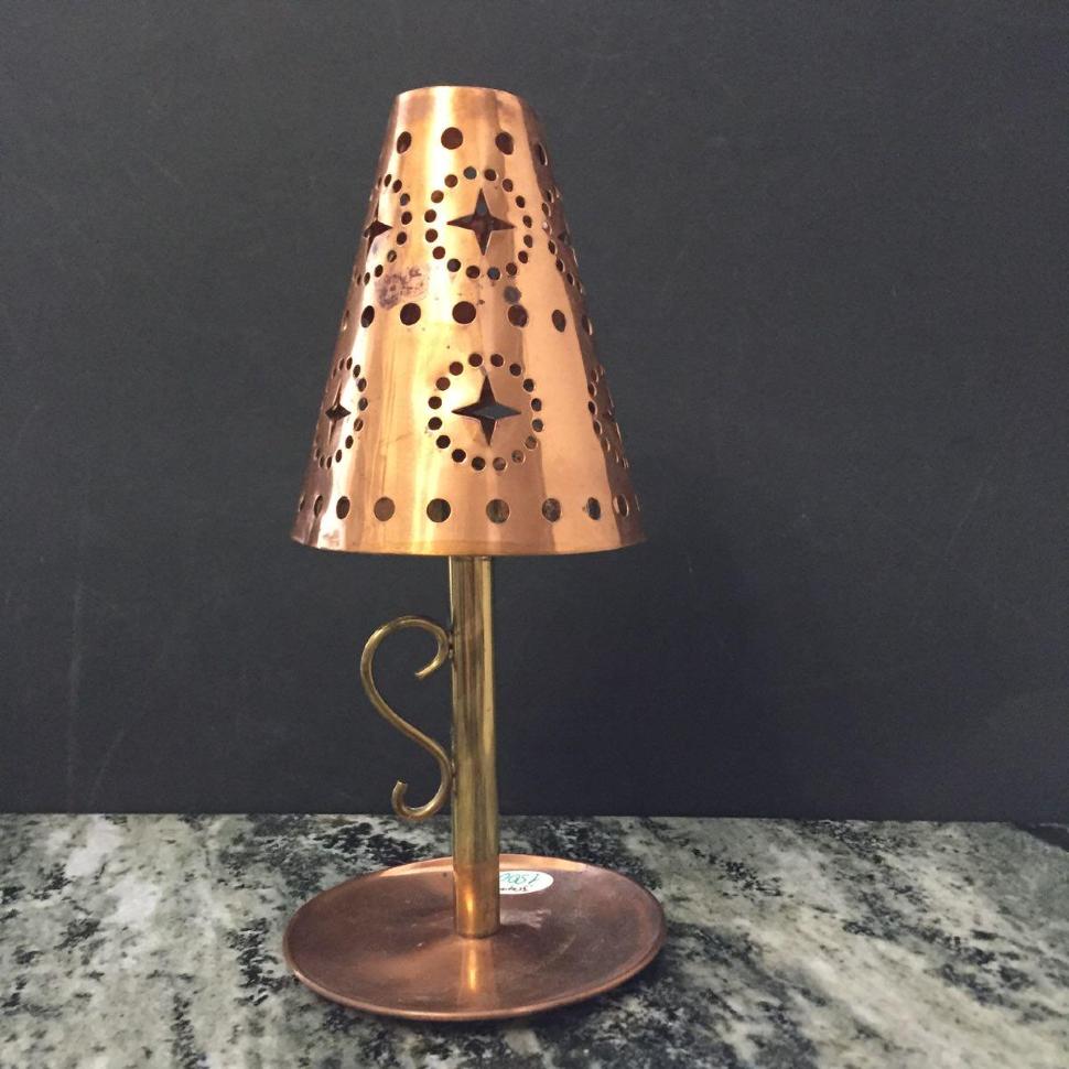 Подсвечник для тонкой свечи медь