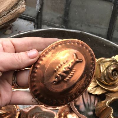 Форма для выпечки малая Рыба медь