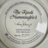 Тарелка Franklin Mint Royal Doulton Колибри 21 см фарфор Англия