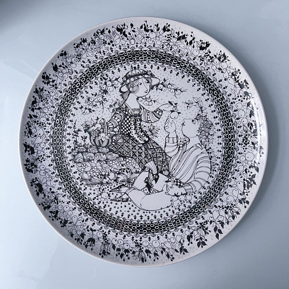 Тарелка Времена года Осень 35 см керамика Rosenthal Германия