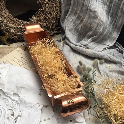 Кашпо прямоугольное медь