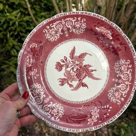 Тарелка Spode Pink Camilla 26 см фарфор Англия 2 категория