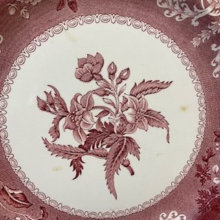Тарелка Spode Pink Camilla 26 см фарфор Англия 2 категория