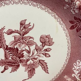 Тарелка Spode Pink Camilla 26 см фарфор Англия 2 категория