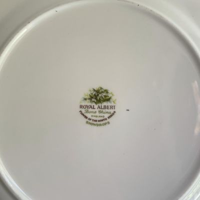 Тарелка Royal Albert 12 месяцев Январь 16 см Англия