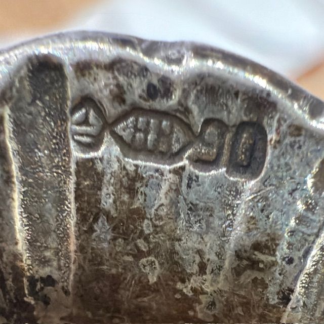 Ситечко для чая с ручкой Цветок 12 см серебрение