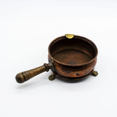 Пепельница зольник на лапках медь и латунь