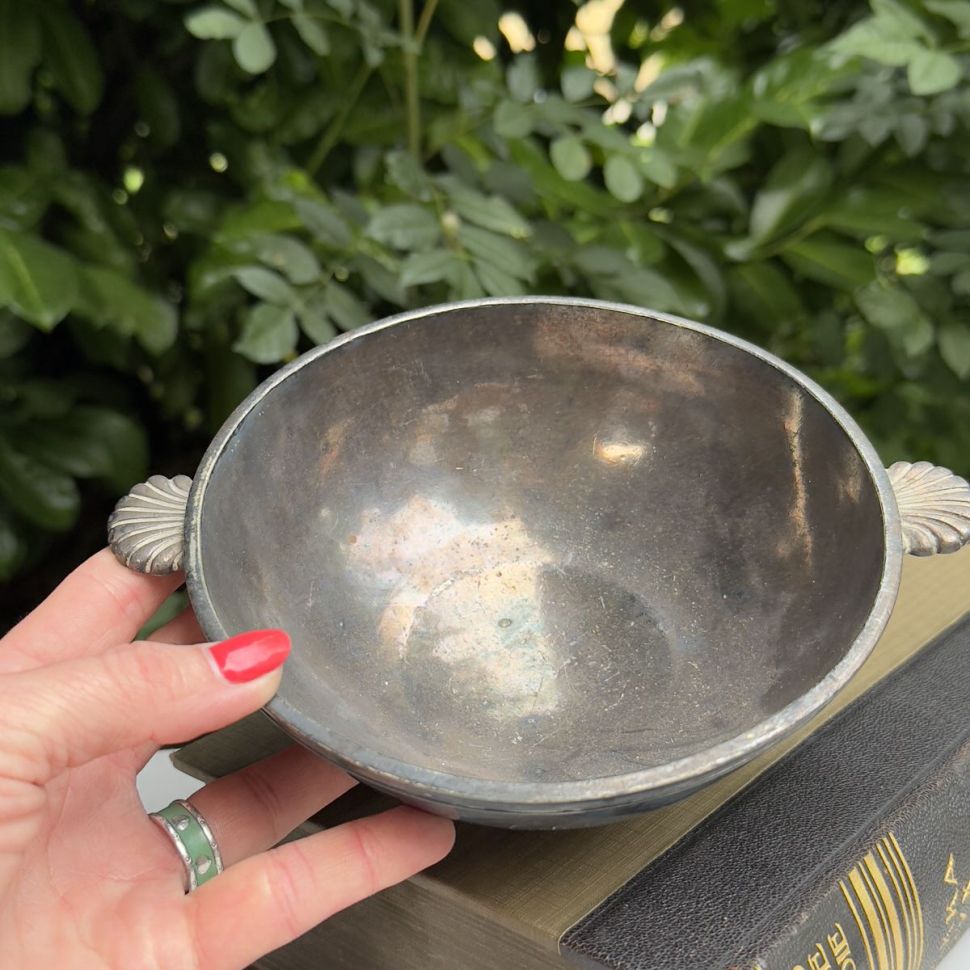 Чаша 20 см GHOCAT мельхиор патина