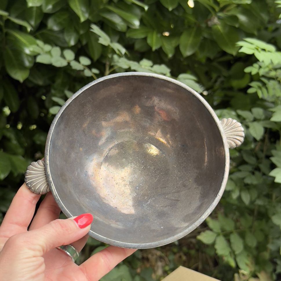 Чаша 20 см GHOCAT мельхиор патина