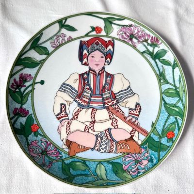 Тарелка Heinrich UNICEF Дети мира № 10 20 см фарфор Германия