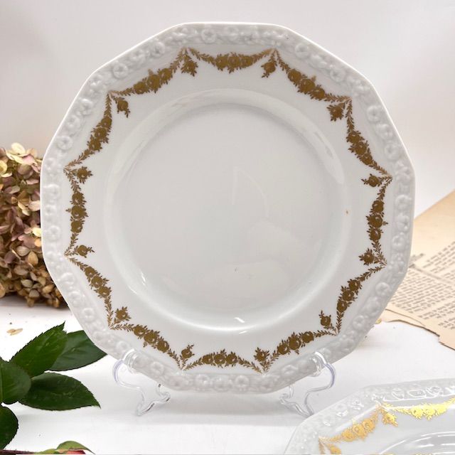 Тарелка Rosenthal Maria Classic Rose золотые цветы 20 см Германия 