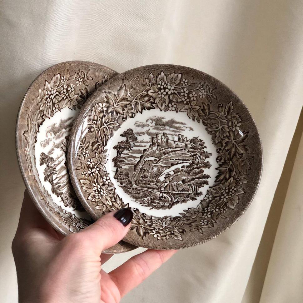 Миска розетка Staffordshire коричневая