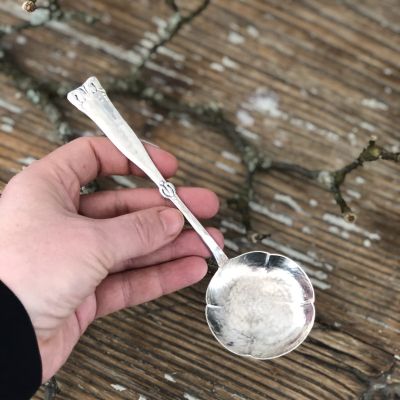 Ложка сервировочная 16 см мельхиор