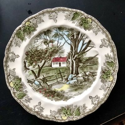 Тарелка плоская The Friendly Village 22,5 см Johnson Bros Англия 