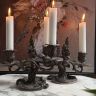 Подсвечник на две свечи Франция бронза серебрение