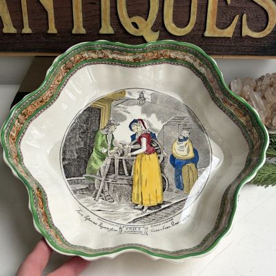 Салатник 26 см Cries of London конец XIX Англия фарфор