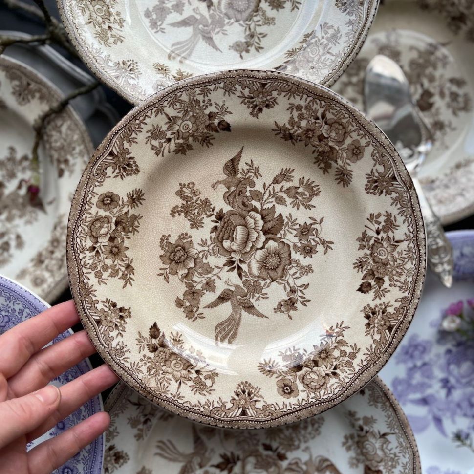 Тарелка 23 см Gustafsberg Asiatic Pheasants (Fasan) микроскол