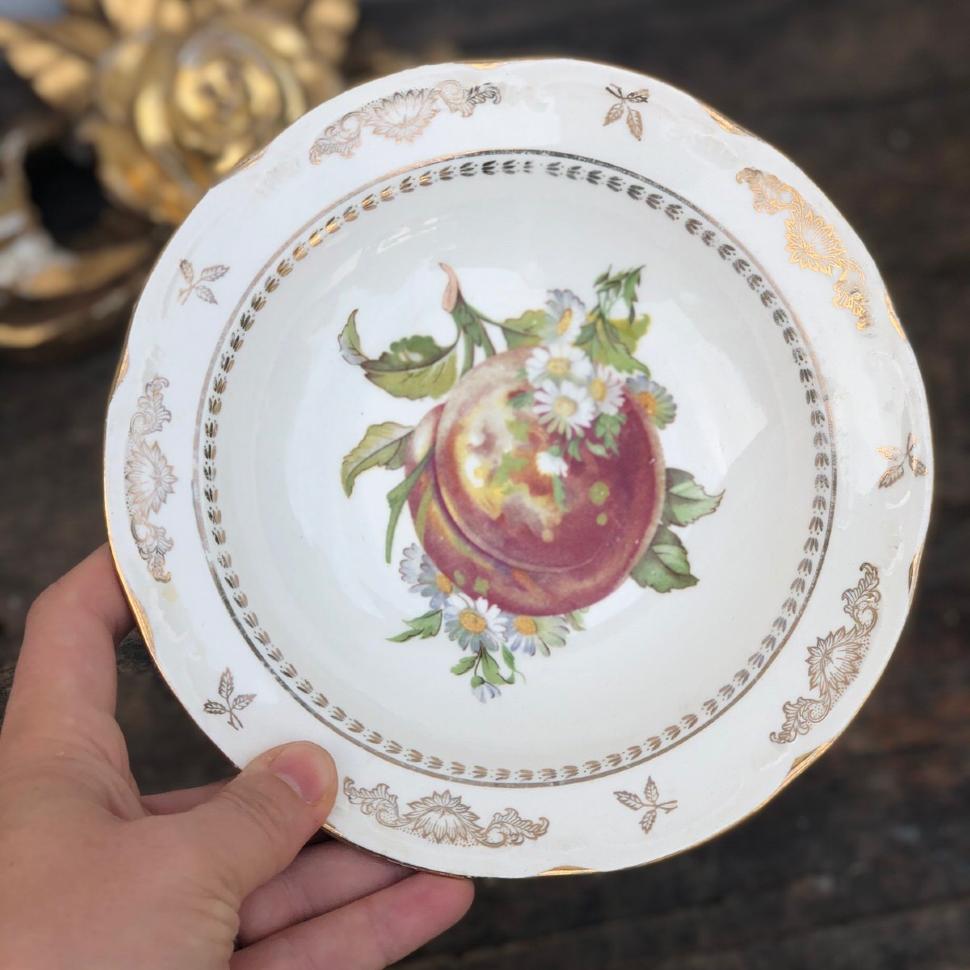 Тарелка миска 17,5 см Персик FIGGJO FLINT фарфор Норвегия