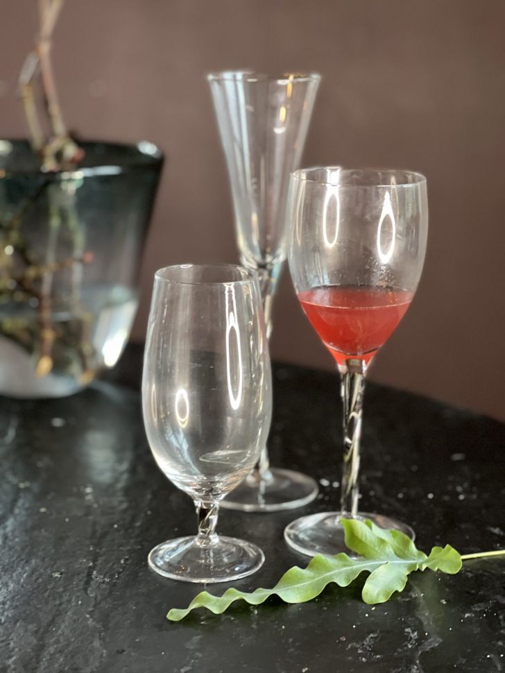 Бокал на витой ножке 450 мл хрустальное стекло Швеция