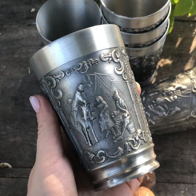 Стакан с сюжетом олово 330 мг Швеция