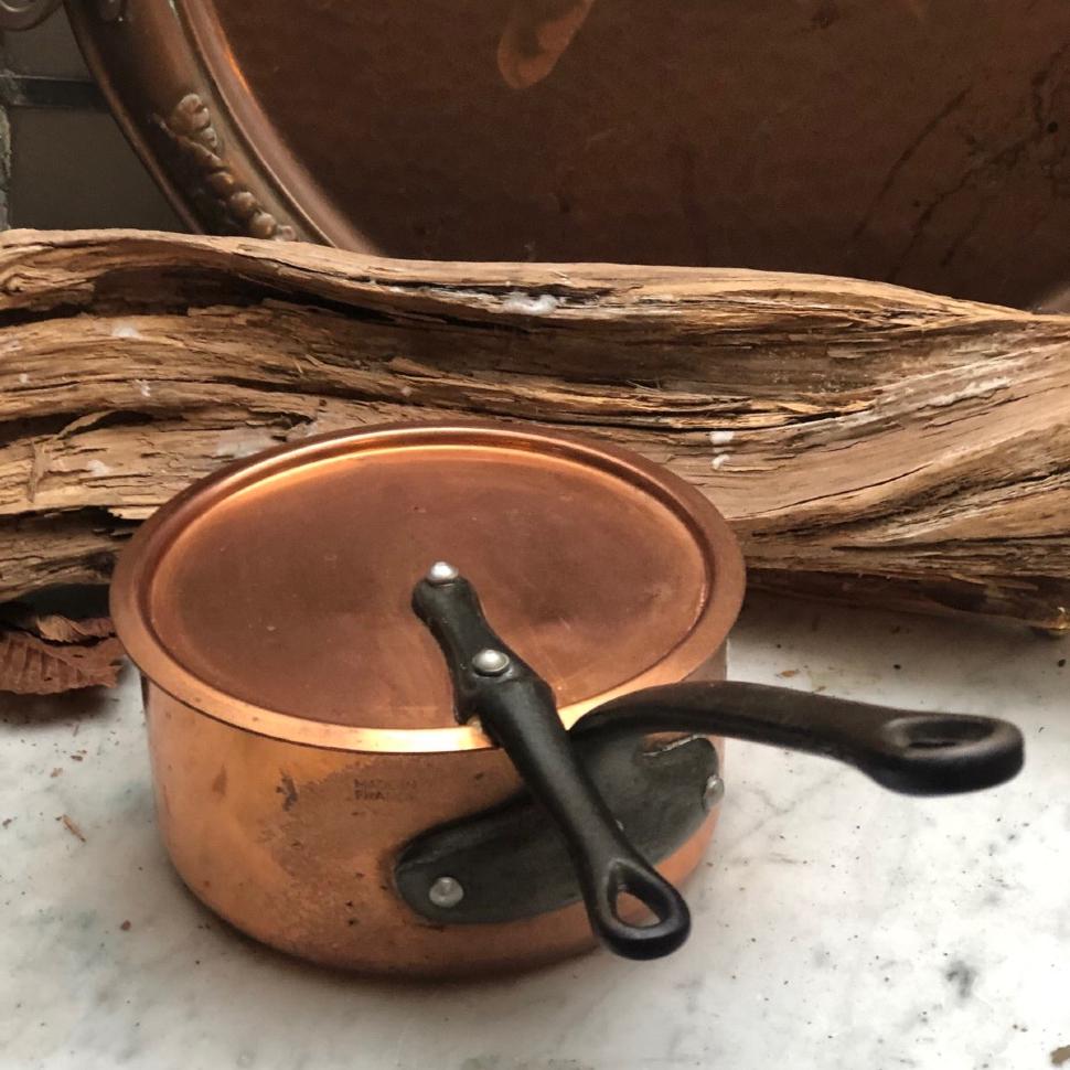 Ковш с крышкой медь 1,2 л