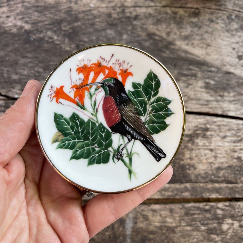 Тарелка 8 см Franklin Songbirds 1981 Sunbird