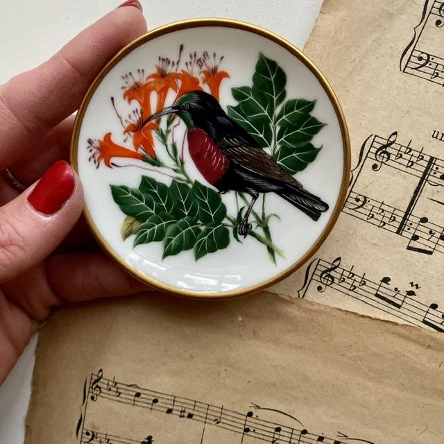 Тарелка 8 см Franklin Songbirds 1981 Sunbird