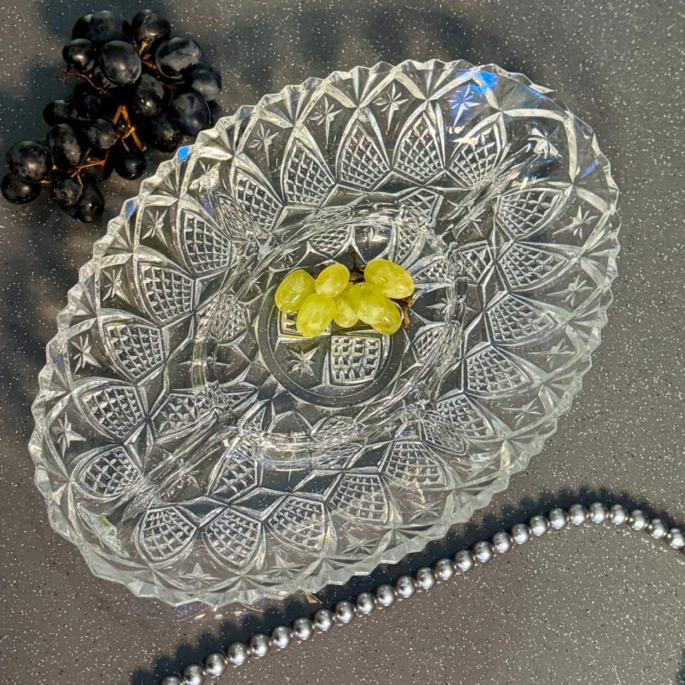 Менажница 32 см хрусталь Франция