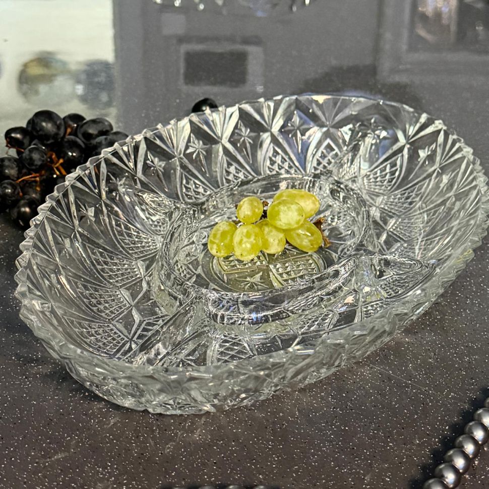 Менажница 32 см хрусталь Франция