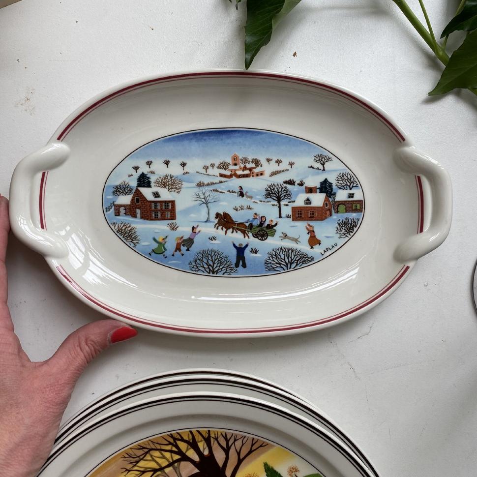 Блюдо 26 см Naif Зима фарфор Германия